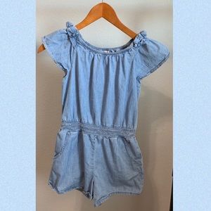 Girls Blue Romper